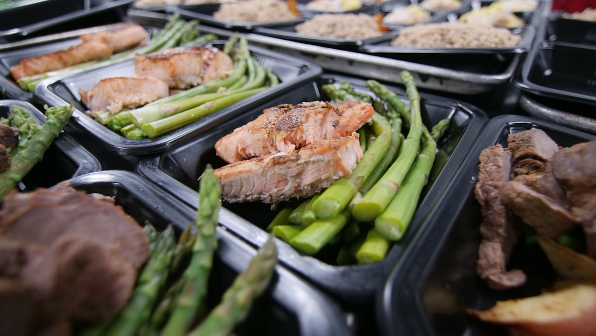 Post-workout recovery meal with protein and carbohydrates